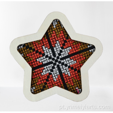 Imã De Geladeira Estilo Étnico Bordado Pentagrama